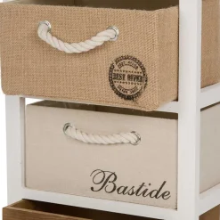 38x74x28 Landhaus Kommode mit vier Schubladen - Amare