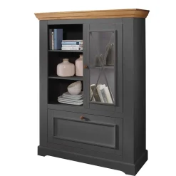 108x152x42 Landhaus Schrank in Grau - Ustricia