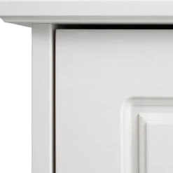 81x93x37 Landhaus Schuhschrank in Weiß gewachst - Vesrav