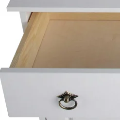 81x93x37 Landhaus Schuhschrank in Weiß gewachst - Vesrav