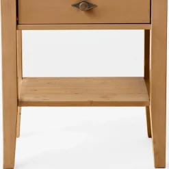 58x79x35 Landhaus Tisch Kommode mit zwei Schubladen - Eshelas