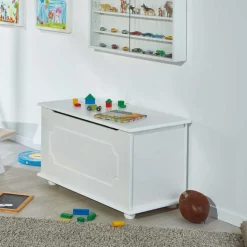 89x53x47 Landhaus Truhe in Weiß - Vaslui