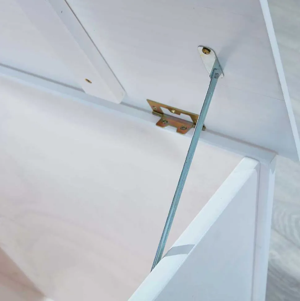 89x53x47 Landhaus Truhe in Weiß - Vaslui