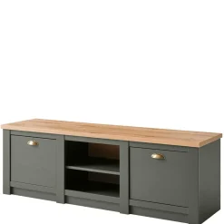 152x51x45 Landhaus TV Board in Graugrün - Eylan