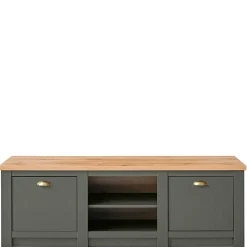 152x51x45 Landhaus TV Board in Graugrün - Eylan