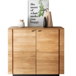 97x86x42 Massivholz Kommode mit zwei Türen - Emelyas