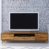 220x48x40 Massivholz TV Board in Natur geölt - Eavy