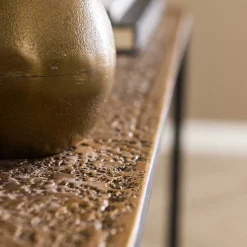 75x75x25 Metall Konsolentisch in Bronze - Christine