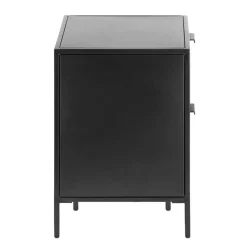 40x50x35 Metall Nachtkommode in Schwarz - Magde