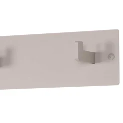 70x10x7 Metallgarderobe pulverbeschichtet in Taupe - Borad