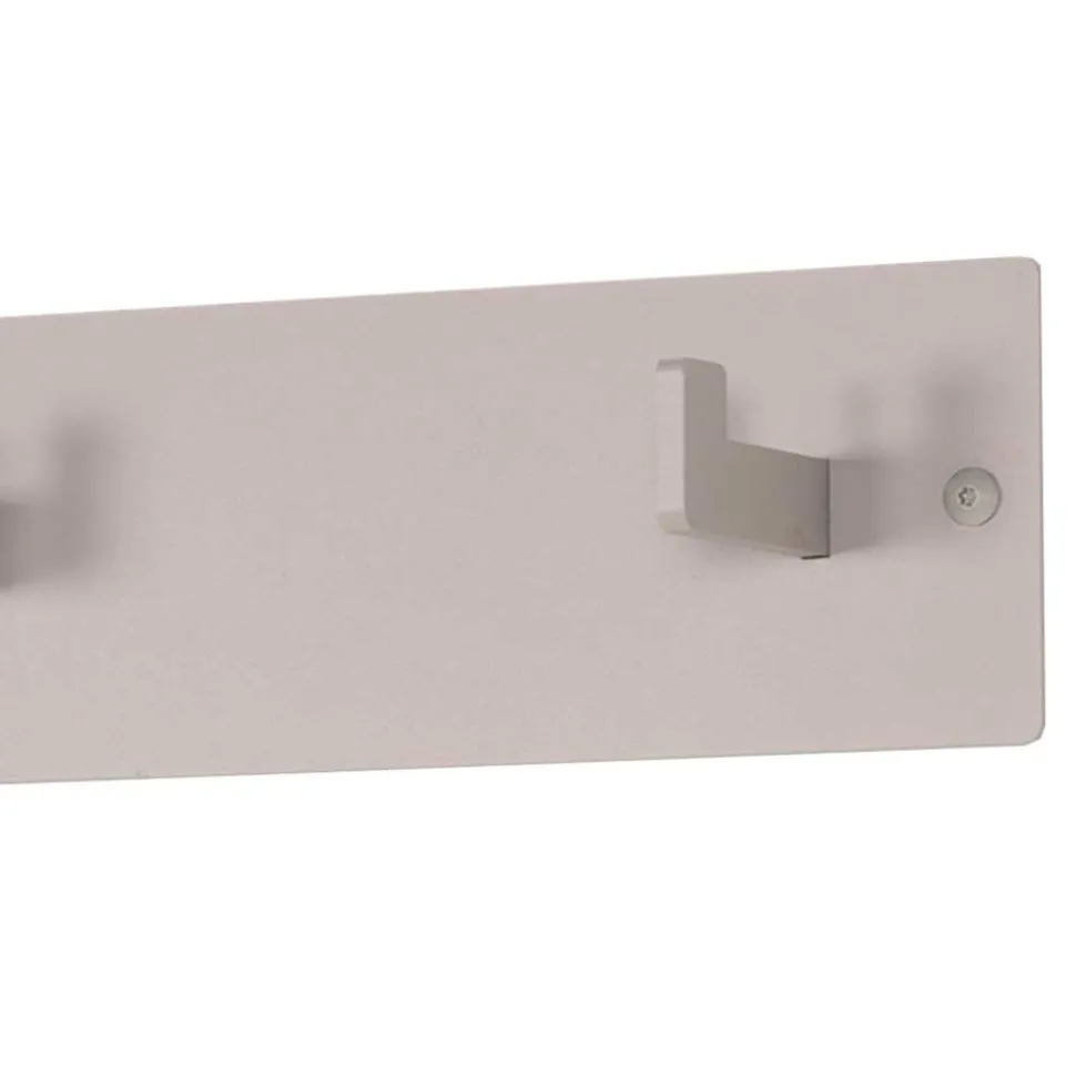 70x10x7 Metallgarderobe pulverbeschichtet in Taupe - Borad