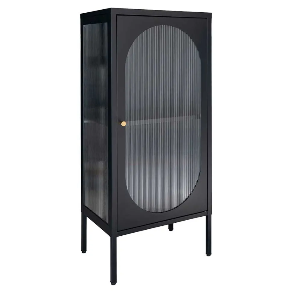 50x110x35 Metallschrank mit Glastür modern - Gabadoza