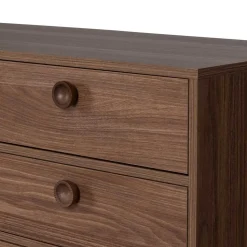 145x64x40 Mid Century Kommode in Walnuss - Essyno