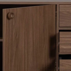 145x64x40 Mid Century Kommode in Walnuss - Essyno