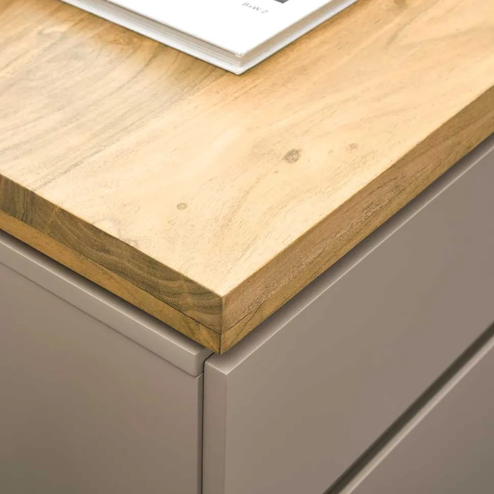 150x86x40 Moderne Kombi-Kommode in Taupe - Anja