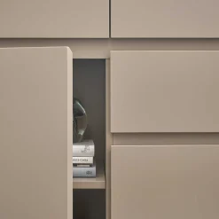 150x86x40 Moderne Kombi-Kommode in Taupe - Anja