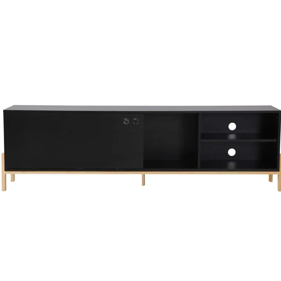 185x54x34 Moderner TV Unterschrank mit Schiebetür - Penanza