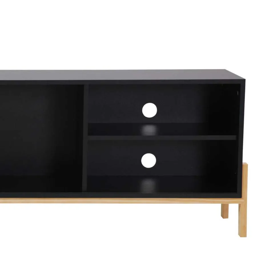 185x54x34 Moderner TV Unterschrank mit Schiebetür - Penanza