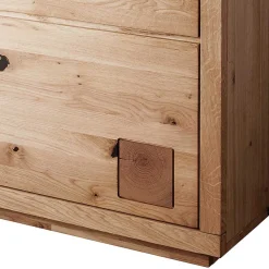 103x148x40 Modernes Holz-Highboard mit Glaseinsatz - Embleys