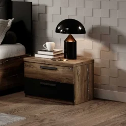 46x37x40 Nachtkommode auf Sockel - Rose