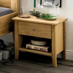 47x50x37 Nachtkommode aus Wildeiche Massivholz - Cilian