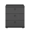 50x57x36 Nachtkommode in Dunkelgrau - Mataram
