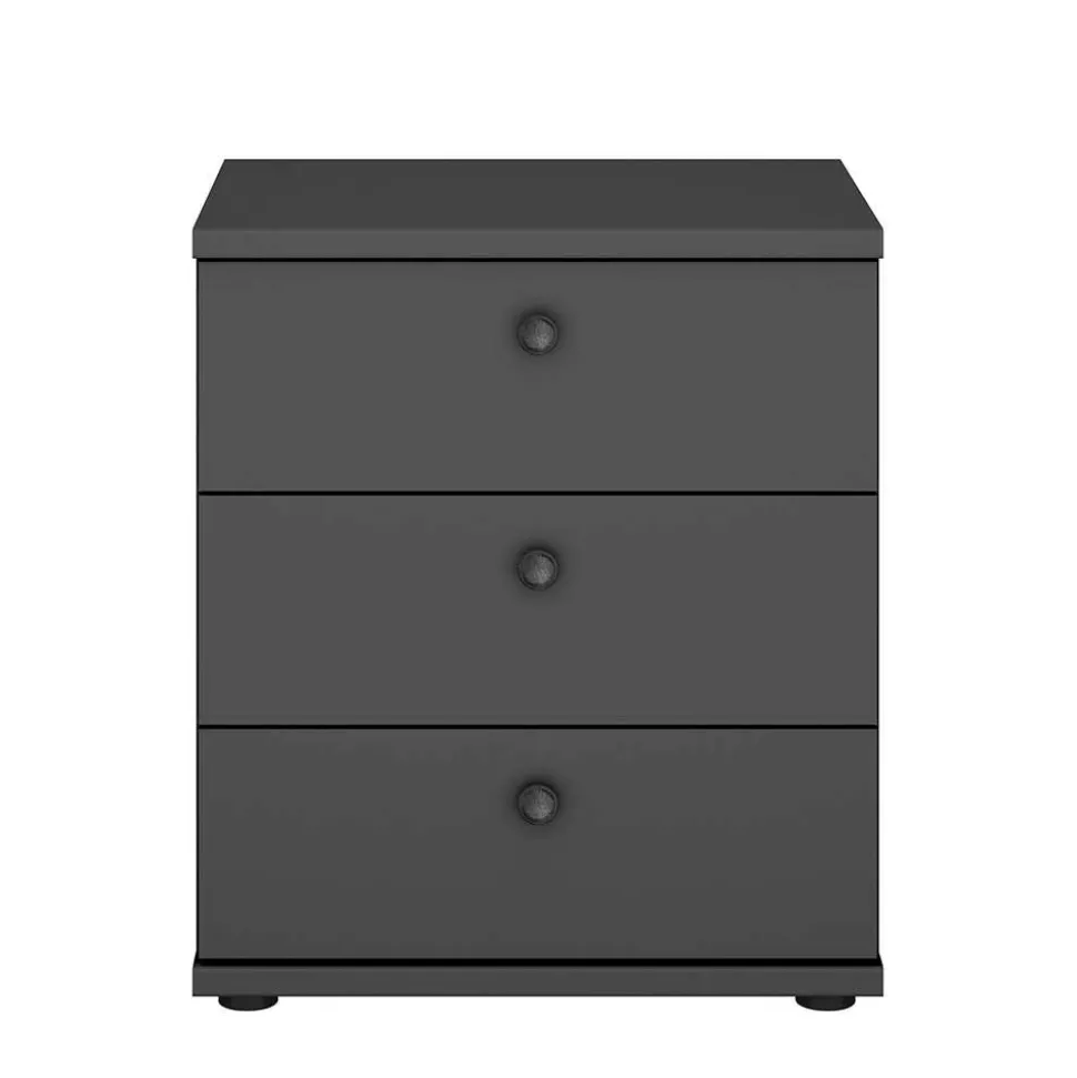 50x57x36 Nachtkommode in Dunkelgrau - Mataram