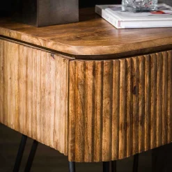 45x60x40 Nachtkommode in Holz Sandfarben - Pysero