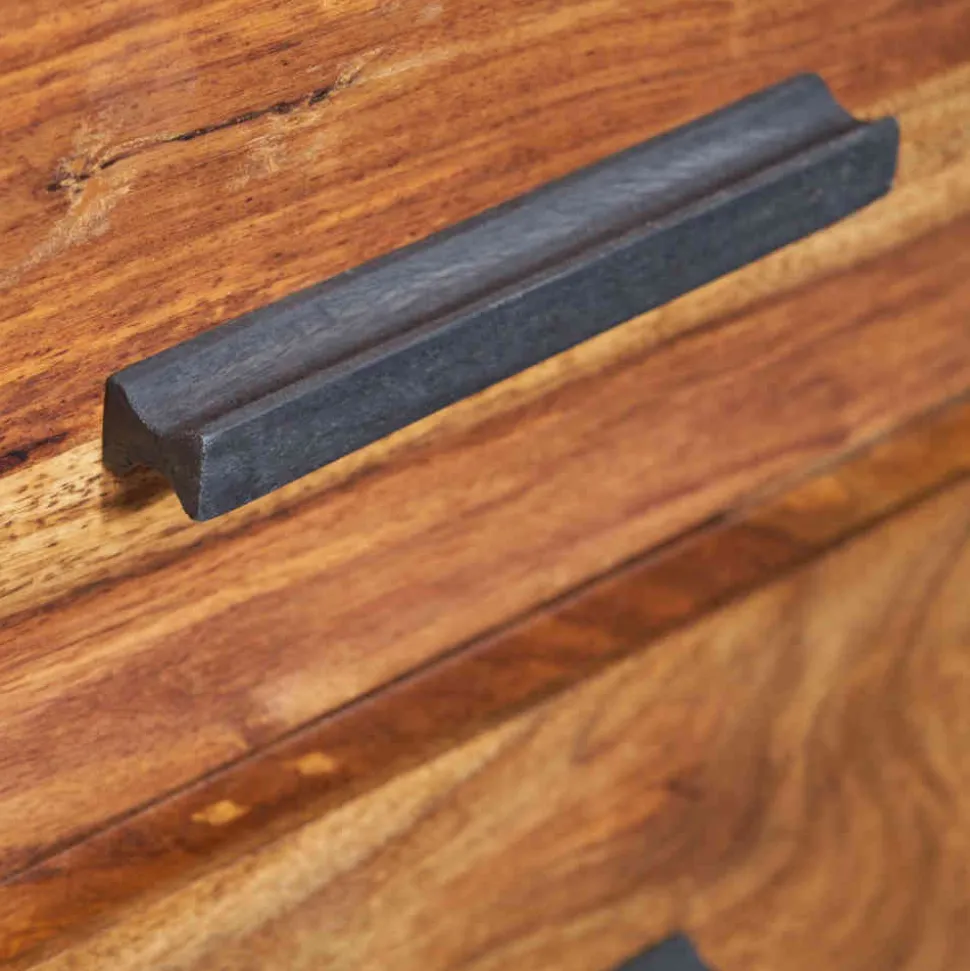 40x66x35 Nachtkommode mit Fach & 2 Schubladen - Crystons