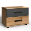 52x40x38 Nachtschrank mit zwei Schubladen - Enegal