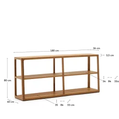 180x81x40 Offenes Standregal mit vier Fächern - Mercana