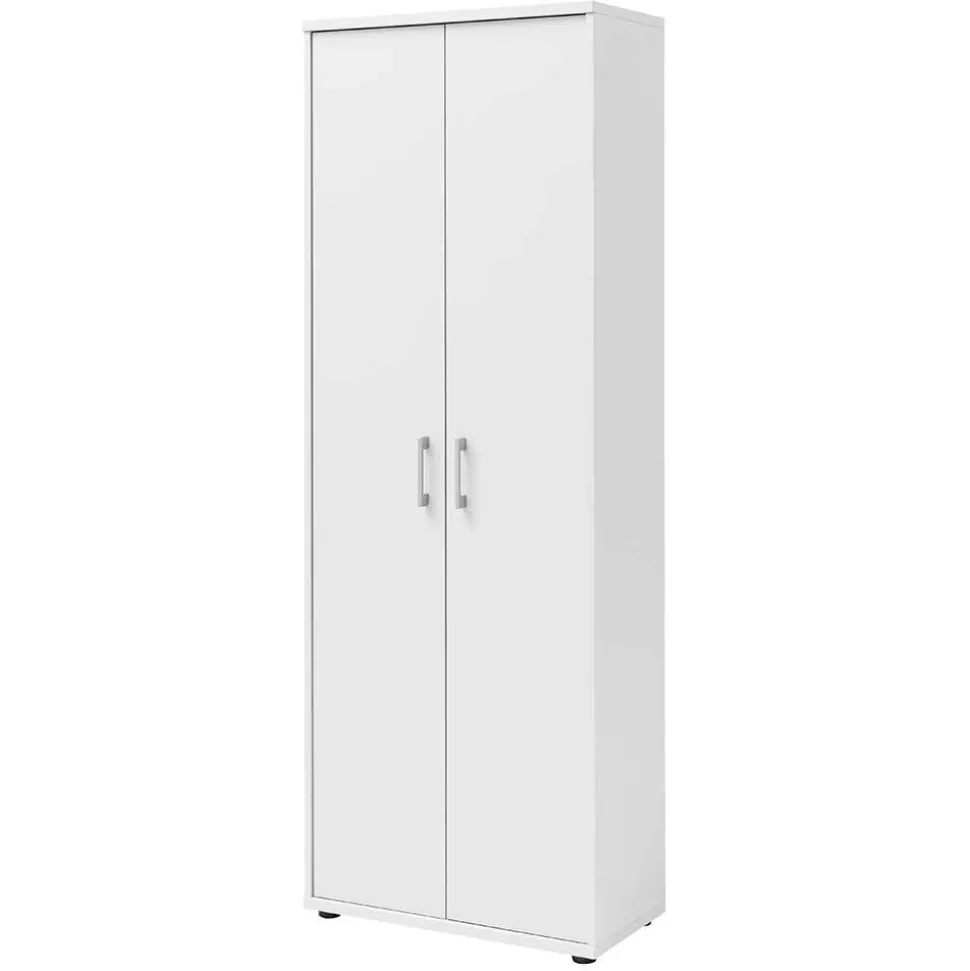 65x183x35 Office Schrank 2-türig in Weiß - Radiassu