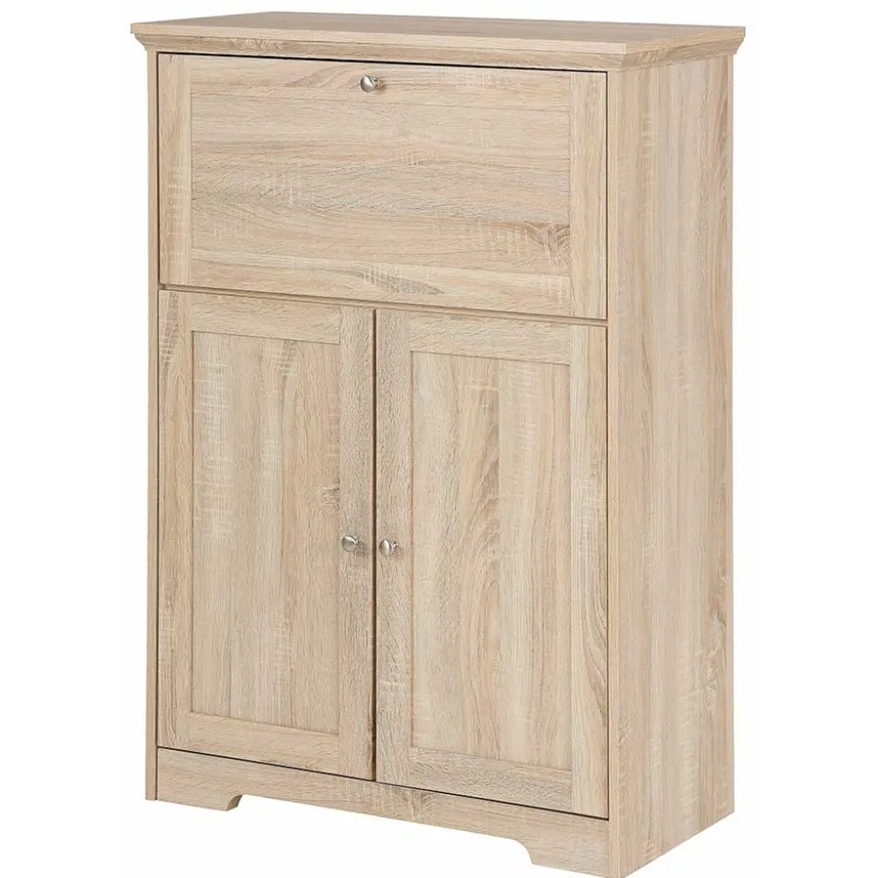 81x116x39 Officeschrank Sekretär in Eiche Dekor - Rienva