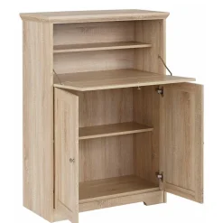 81x116x39 Officeschrank Sekretär in Eiche Dekor - Rienva