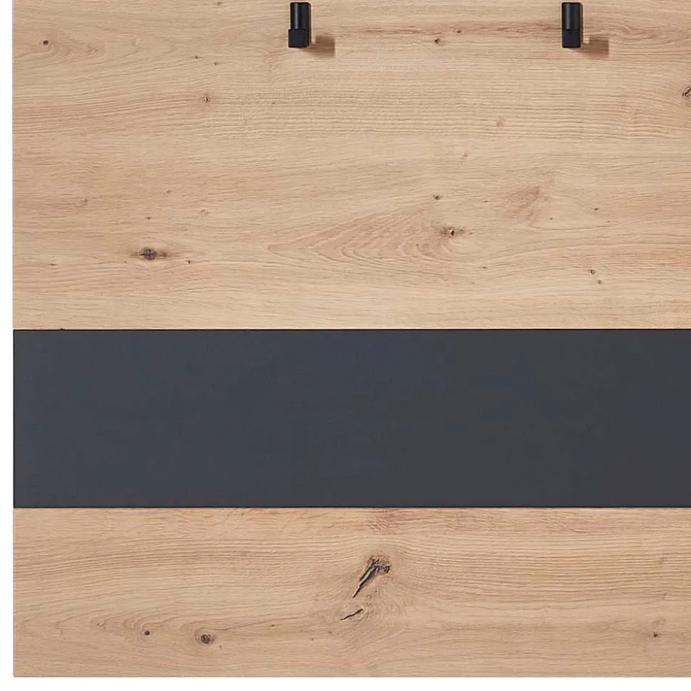 80x118x30 Paneel Garderobe in Wildeiche Optik - Kuetra