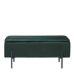 95x46x37 Polsterbank in Grün Samt - Vongura