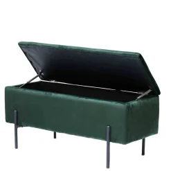 95x46x37 Polsterbank in Grün Samt - Vongura