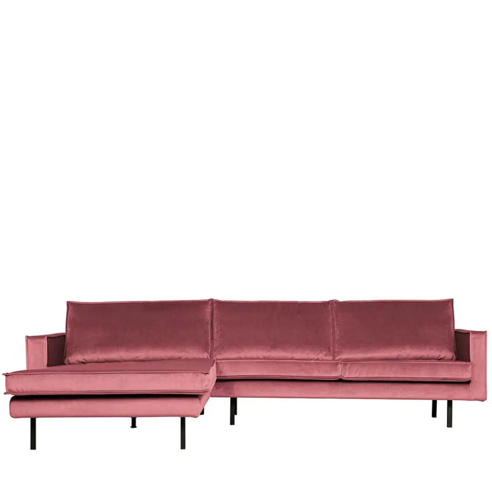 300x85x155 Polsterecke in Pink & Schwarz - Majanco