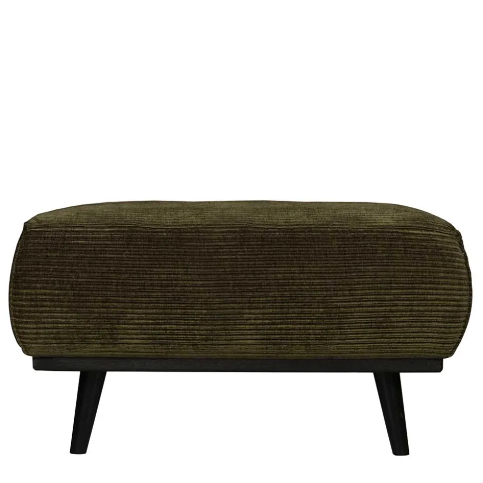 80x40x55 Polsterhocker in Dunkelgrün - Pleano