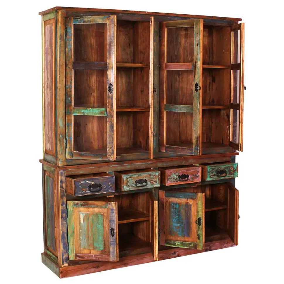 160x190x40 Recyclingholz Anrichte im Shabby Chic - Jamaica