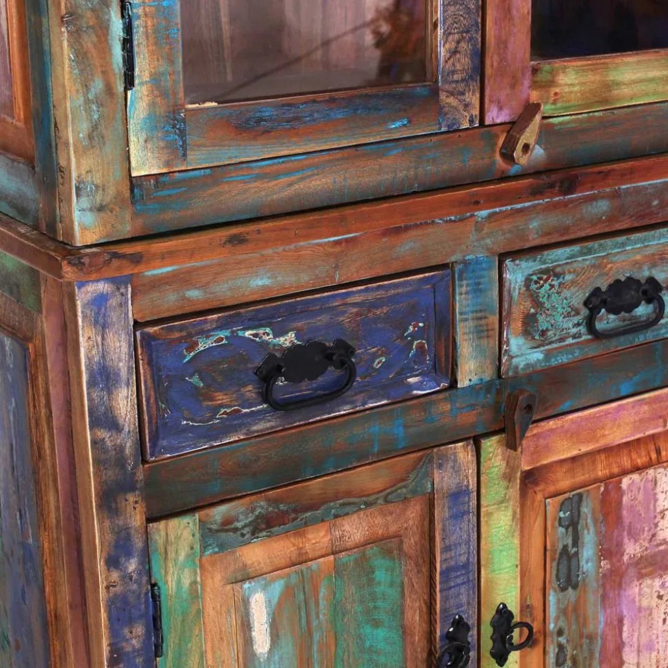 160x190x40 Recyclingholz Anrichte im Shabby Chic - Jamaica