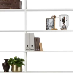 197x220x31 Regal aus Stahl & Holz in Weiß - Leyma