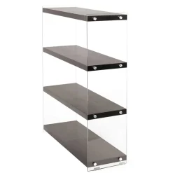 83x113x30 Regal in Walnussfarben MDF - Ucera