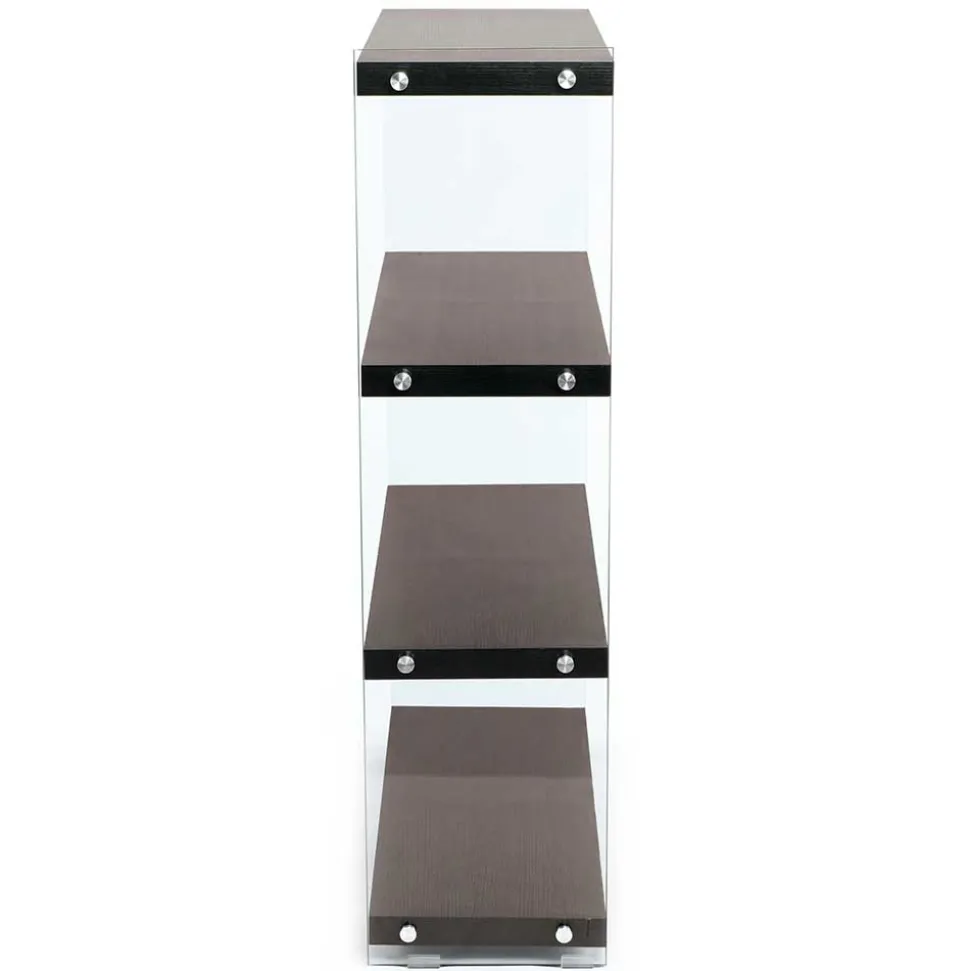 83x113x30 Regal in Walnussfarben MDF - Ucera