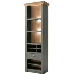 68x207x45 Regal mit Schublade & 11 Fächern - Eylan