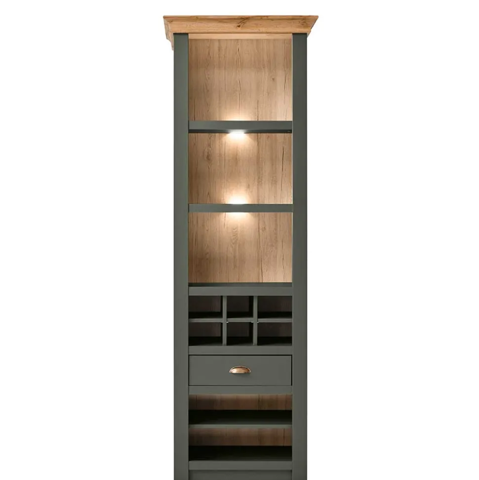 68x207x45 Regal mit Schublade & 11 Fächern - Eylan