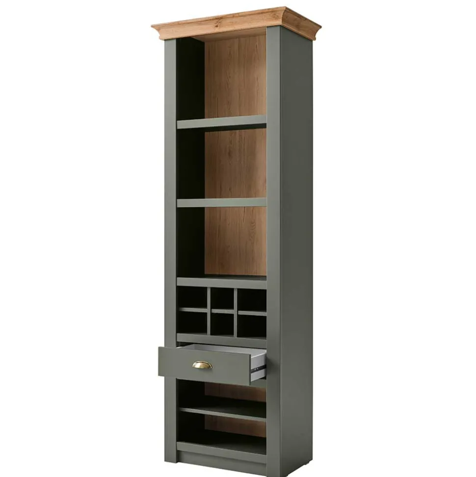 68x207x45 Regal mit Schublade & 11 Fächern - Eylan