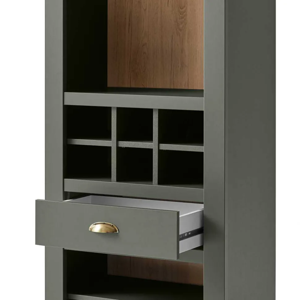 68x207x45 Regal mit Schublade & 11 Fächern - Eylan