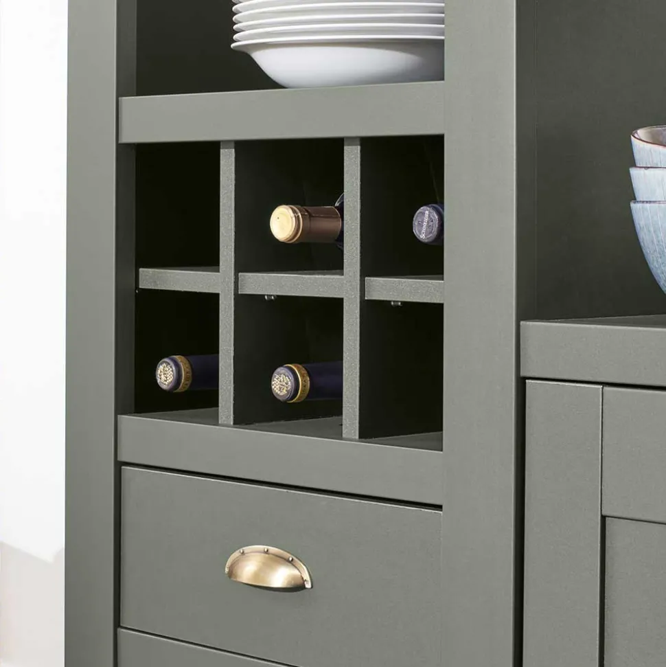 68x207x45 Regal mit Schublade & 11 Fächern - Eylan