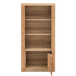 70x141x40 Regal mit Türfach in Eiche - Nelenia